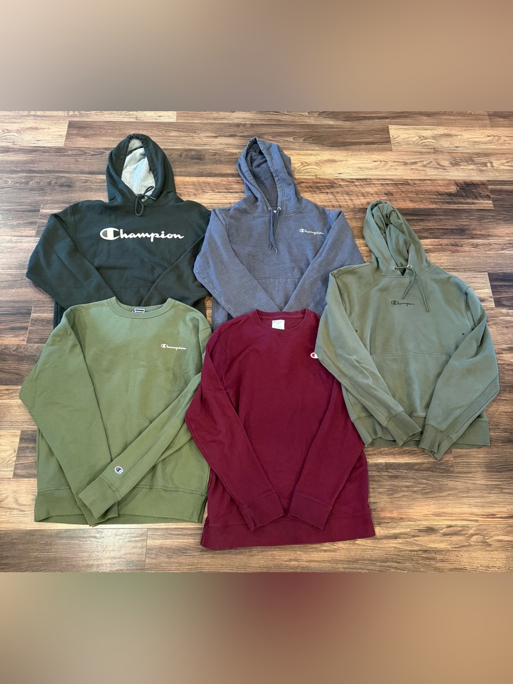 Champion Men’s Crewneck & Hoodie Bundle